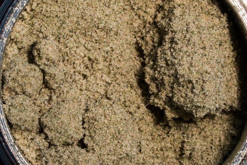 Picture of kief. Crystals 