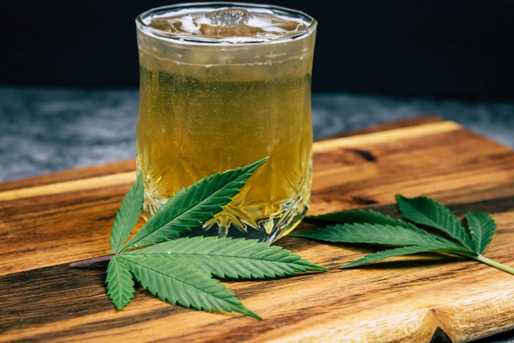 cannabis infused drinks with THC
