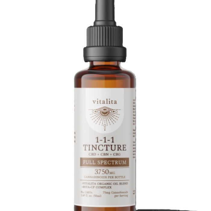 Vitalita - Full Spectrum CBD + CBG + CBN Tincture (3750mg)