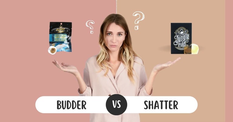 Budder vs Shatter comparison photo