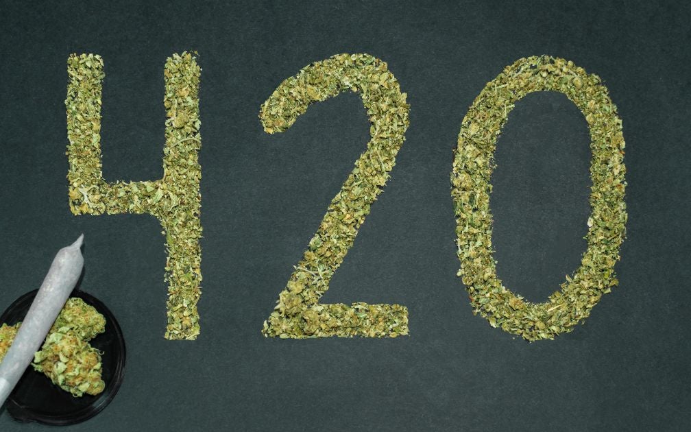420 Vancouver cover photo. Flower is lined up in the shape of the numbers representing the event.