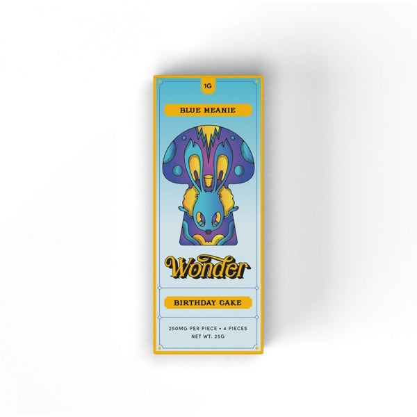 Wonder - Blue Meanie Mushroom Chocolate Bar (1000mg) - Image 2