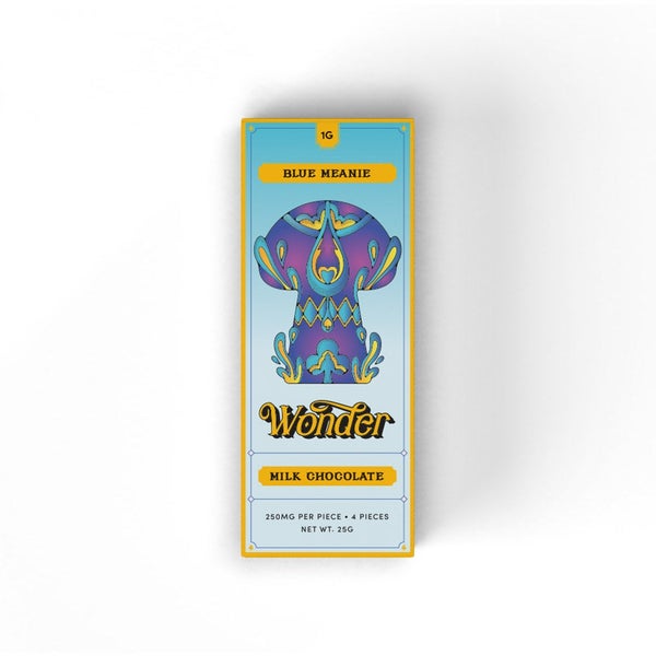 Wonder - Blue Meanie Mushroom Chocolate Bar (1000mg) - Image 3