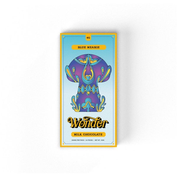 Wonder - Blue Meanie Mushroom Chocolate Bar (6000mg) - Image 2