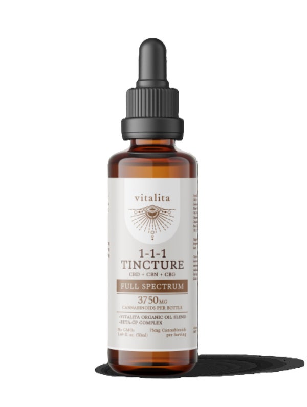 Vitalita - Full Spectrum CBD + CBG + CBN Tincture (3750mg)