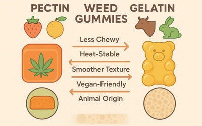 Pectin vs Gelatin Weed Gummies: What Are the Differences