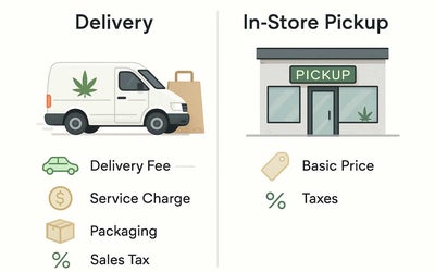 Delivery vs Pickup Cannabis Cost: Comparing Weed Delivery and In-Store Shopping