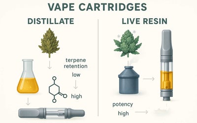Distillate vs Live Resin Weed Carts – Understanding Flavour, Effects, and Value
